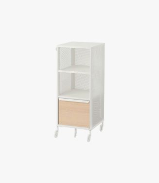 Ikea Bekant Storage Unit with Smart Lock Mesh White